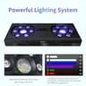 SMATFARM 140W LED Reef Light with Master-Slave Control and OLED Screen
