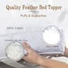 WhatsBedding 5-Inch Duck Feather & Shredded Memory Foam Mattress Topper