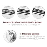 Gvode 3-Piece Stainless Steel Pasta Maker Attachment Set for KitchenAid Mixers