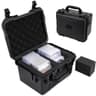 QINGUANG IP67 Waterproof Graded Card Storage Hard Case with 4 Foam Dividers