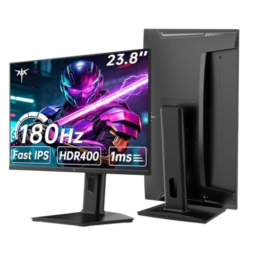 KTC H24T7 24-Inch QHD Fast IPS Gaming Monitor with 180Hz Overclock and Ergonomic Stand