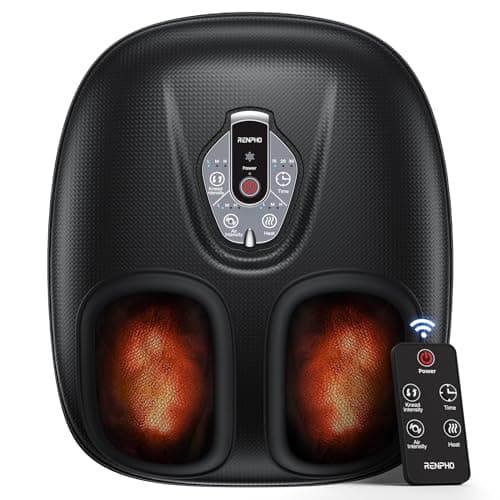 RENPHO Foot Massager Machine with Heat and Cordless Control for Plantar