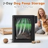 Amoowis 2.7-Gallon Rustproof Metal Pet Waste Garbage Can with Lawn Stakes