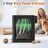 Amoowis 2.7-Gallon Rustproof Metal Pet Waste Garbage Can with Lawn Stakes