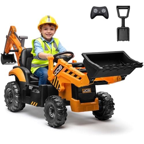 First Ride On JCB 3CX 24V Battery-Powered 3-in-1 Excavator Ride-On Toy