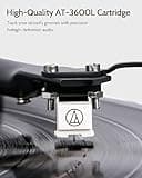 1 BY ONE Bluetooth Turntable HiFi Stereo System with 36W Bookshelf Speakers