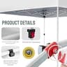 CROWN SHADES 10x10 Commercial Heavy Duty Pop Up Canopy