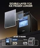 ecozy Smart Countertop Nugget Ice Maker with Full-Color Panel and Remote App Control