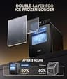ecozy Smart Countertop Nugget Ice Maker with Full-Color Panel and Remote App Control