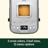 Cuisinart CBK-110NAS Stainless Steel Automatic Bread Machine with 12 Menu Options
