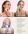 REVO Genie Depuffing Sculpting Facial Massager with Red, Blue, and Green Light Modes