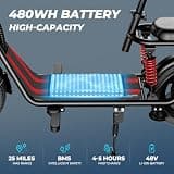 WINDHORSE C3 Multi-Passenger Seated Scooter, 850W Hub Motor, 330 lbs Capacity