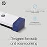 HP HPPS200 Compact Desktop Duplex Document Scanner with Foldable Auto-Feed Tray