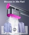 Jack & Rose 2-in-1 Dual-Voltage Travel Garment Steamer and Iron, 1000W Power