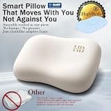 HighBeds BASF Memory Foam Ergonomic Cervical Pillow with Cooling Ice Silk Cover