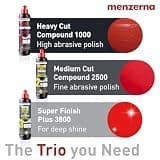 Menzerna 3-Step Heavy Cut Polishing Set for Deep Scratch & Swirl Repair