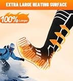 FREEHILL Flat-Wire Merino Wool 5V 5000mAh Electric Heated Winter Ski Socks