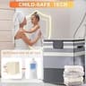 40L Large Foldable Electric Towel Warmer Bucket with Waterproof Fabric