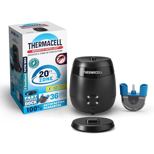 Thermacell E-ZoneGuard Patio Max Rechargeable 20-Foot Mosquito Repeller