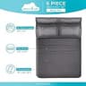 DREAMCARE Brushed Microfiber 6-Piece King Sheet Set with 21-Inch Deep Storage Pockets