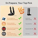 Dr. Prepare Folding Electric Boot and Glove Dryer with Heat Blower Timer