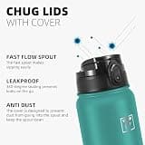 Fanhaw 20 oz Insulated Stainless Steel Water Bottle with Hygiene Dust Cover
