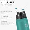 Fanhaw 20 oz Insulated Stainless Steel Water Bottle with Hygiene Dust Cover