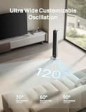 DREO 42-Inch Tower Fan with 120-Degree Oscillation and 12-Speed DC Motor