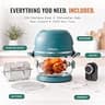 Non Toxic Air Fryer Pro 5-Quart 9-in-1 Glass Air Fryer with Rotisserie
