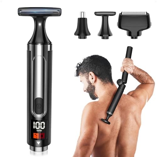 NUBACK Electric Back Shaver for Men with Ultra-Wide Blade and Dual Speed Settings