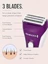 Remington Smooth and Silky 3-Blade Foil Electric Shaver for Women, Battery
