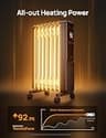 DREO DR-HSH010 1500W Oil-Filled Radiator Tower Heater with Touchscreen