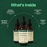 LYMPHORIA Lymphatic Drainage Drops, Targeted De-Puffing Tincture, Alcohol-Free, 2 fl oz
