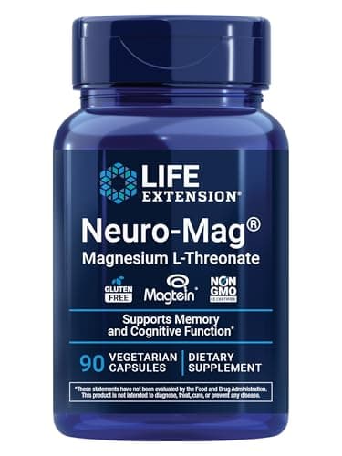 Life Extension Neuro-Mag Magnesium L-Threonate 2000mg Supplement for Cognitive Support