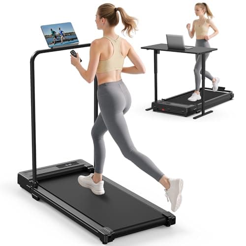 Ulfario 3-in-1 Folding Walking Pad with Remote Pause and 5-Layer Running Belt