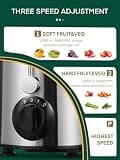 HOUSNAT 400W 3-Speed Centrifugal Juicer Extractor for Whole Fruits & Veggies