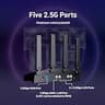 GL.iNet Flint 3 GL-BE9300 Tri-Band WiFi 7 Router Featuring Five 2.5G Ethernet Ports