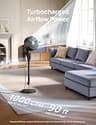 Dreo 2026 Upgraded Standing Room Fan with 90ft Bionic Blade Airflow Tech