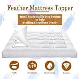 WhatsBedding 5-Inch Duck Feather & Shredded Memory Foam Mattress Topper