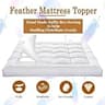 WhatsBedding 5-Inch Duck Feather & Shredded Memory Foam Mattress Topper