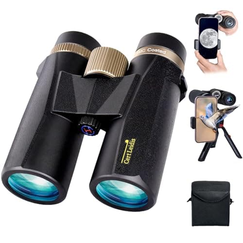 Cert Leidis 10x42 HD Maritime Binoculars with Tripod and Smartphone Adapter