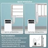 Shinco 8000 BTU Portable Air Conditioner with Dehumidifier Fan and 24-Hour Timer