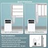 Shinco 8000 BTU Portable Air Conditioner with Dehumidifier Fan and 24-Hour Timer