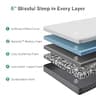 Novilla Bliss 6-Inch Medium-Firm Gel Memory Foam Twin Mattress in a Box