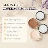 Waterproof Two Color Mix Cover Up Foundation Cream for Extensive Scars