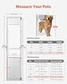 VEVOR 180-Degree Swing-Open Sliding Glass Dog Door Patio Insert, X-Large