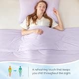 Cozy Bliss Reversible Q-Max 0.45 Cooling Comforter with Silky Smooth Feel, Queen