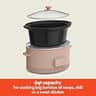 Bella Programmable Slow Cooker with Ceramic Nonstick Coating, 6.0-Quart