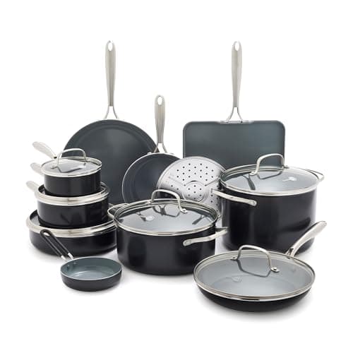 GreenPan Swift 17-Piece Non-Toxic Ceramic Nonstick Cookware Set