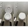 SEAFLO RV Toilet with Sprayer Attachment, 18.4-Inch Height, Elongated